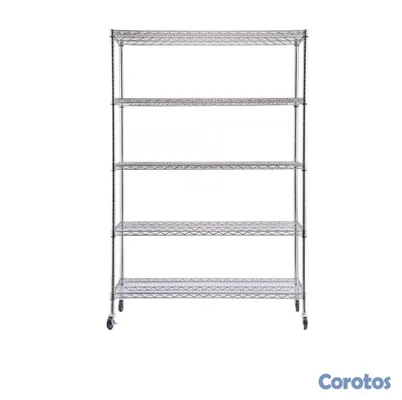 herramientas, jardines y exterior - estante organizador de 5 niveles en metal  2