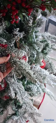 decoración y accesorios - ARBOL NAVIDEÑO CON NIEVE INTEGRADA 7 PIES 3