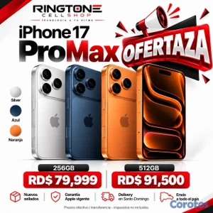 IPHONE 17 PRO MAX 256GB / 512GB ESIM SELLADOS OFERTAZA