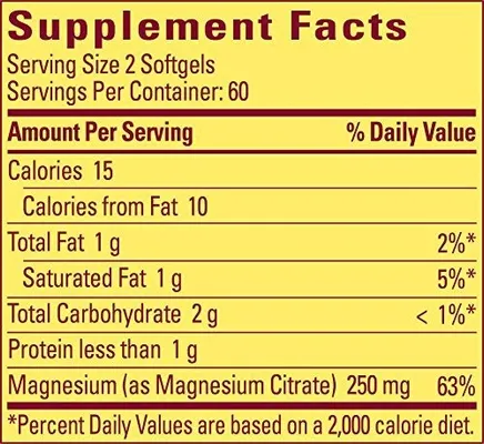 Salud y Equipamiento Médico - Citrato De Magnesio Nature Made 250 Mg, 120 Unidades. 2