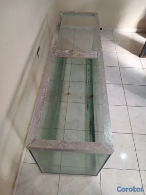 muebles y colchones - Pecera gigante como nueva 100/120 galones 2