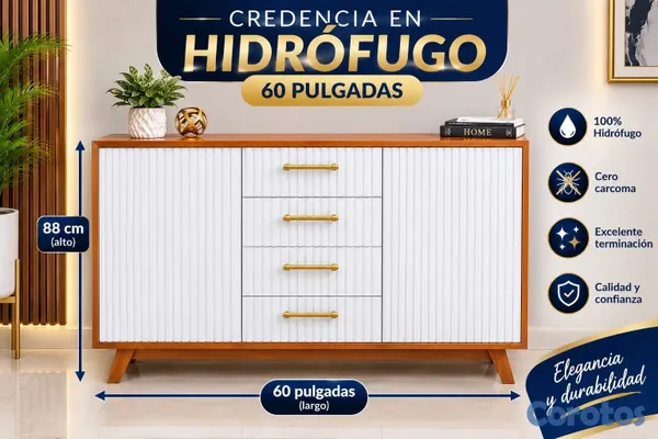 decoración y accesorios - Credenzas *Armada* en *Hidrófugo* 

Medida en centímetros: 122x87cm.

Excelente  2