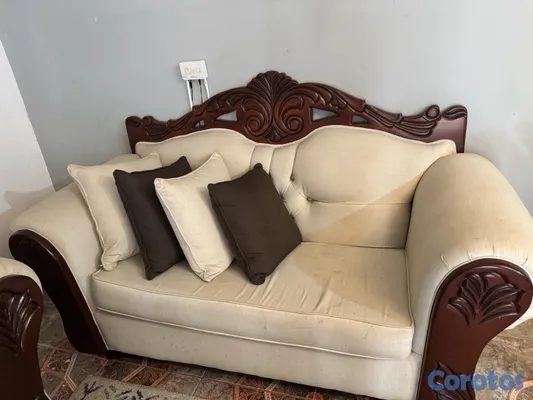 muebles y colchones - juego de mueble en caoba  2