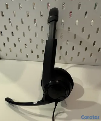 accesorios para electronica - Audífonos Logitech USB con micrófono, negro 3