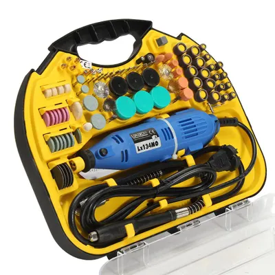 herramientas, jardines y exterior - Taladro rotativo eléctrico, pulidor grabador, dremel Amoladora drimel brocas 3