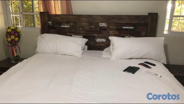 muebles y colchones - Juego de habitación king en roble  2