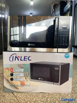 electrodomesticos - Microondas Inlec 0.9 pies cúbicos 
25 litros 
Modelo E25PXP33
Pantalla digital
 18