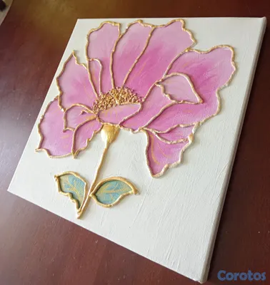 arte y antigüedades - Plumas y flores  5