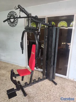 Artículos Deportivos - máquina de ejercicios multifuncional con 150 libras marca life gear  2
