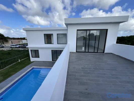 casas vacacionales y villas - Vista Cana: villa de 3 habitaciones con piscina privada 6