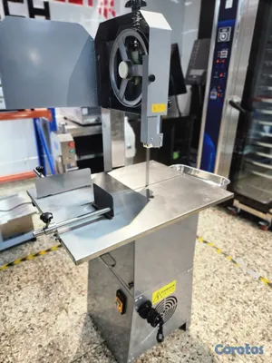 equipos profesionales - Sierra sin fin cortadora de hueso con base para cortar y moler carnes sinfin 4
