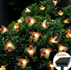Abejas de Luces Navideñas 4 Metros Solar 🌺🌺👌

