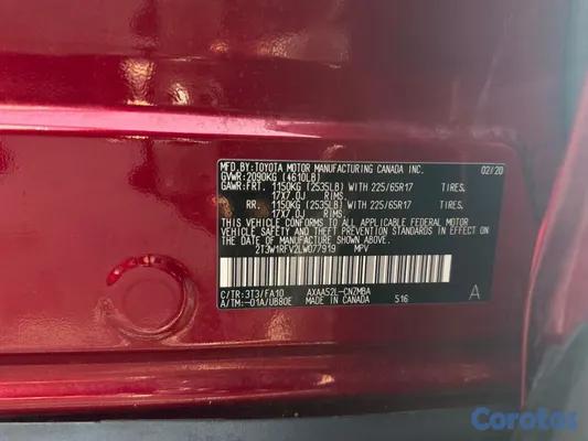 jeepetas y camionetas - TOYOTA RV4 XLE 2020RECIÉN IMPORTADA $1,850,000 5