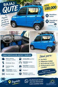 BAJAJ QUTE AZUL EN BAYAHÍBE – RD$180,000