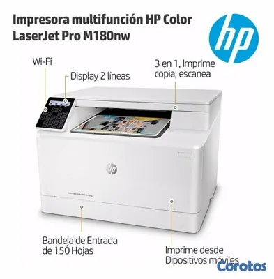 impresoras y scanners - multifunción HP laser  Color LaserJet Pro M183nw inalambrica  2