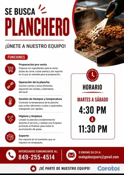 empleos disponibles - Se busca planchero