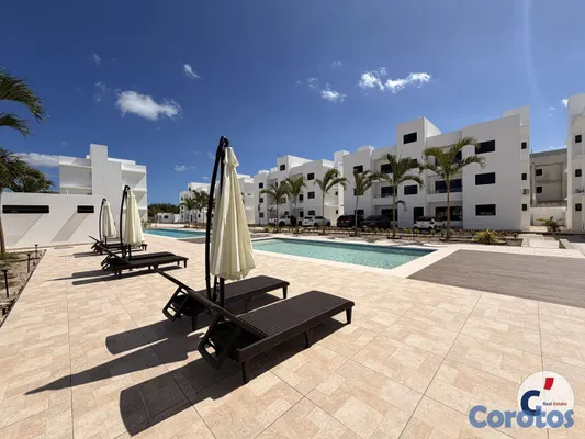 apartamentos - ALQUILER APARTAMENTO CON TERRAZA EN PUNTA CANA 2 H 19