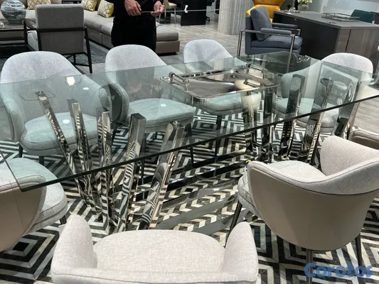 muebles y colchones - Mesa con Cristal Ilumel 2