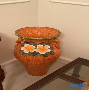 Florero grande naranja 