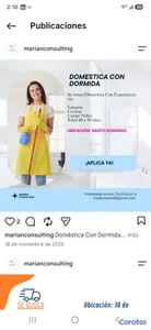 Doméstica del Hogar con Dormida