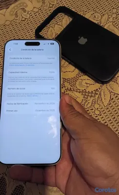 celulares y tabletas - iPhone 17 próx Max de 256 GB batería en un 100% en excelente estado como nuevo. 16