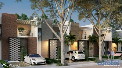 Moderna Casa Tipo Townhouse de 3 Habitaciones en venta - Vista Cana