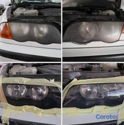 accesorios para vehiculos - restauracion y pulido de faros con polimero liquido cero esmeril ni nada de eso  2