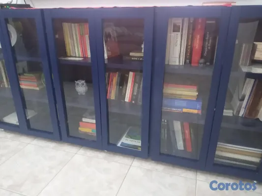 muebles y colchones - Lindo librero color azul royal 3