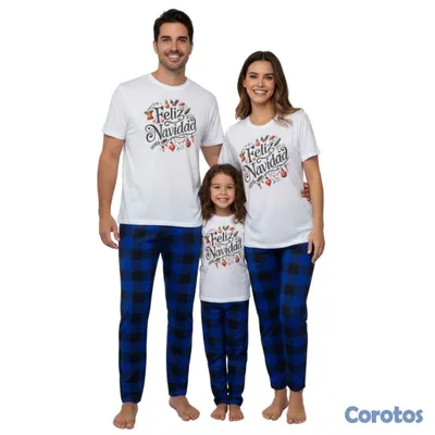 ropa para mujer - pijama navideña para fotos super cómoda  6