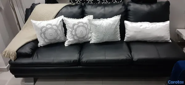muebles y colchones - vendo mueble L y se pueden compartir en  dos muebles de  3 aciento cada uno 8