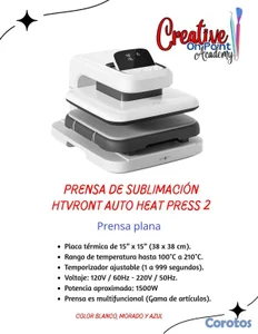PRENSA DE SUBLIMACION HTVRONT AUTO HEAT PRESS 2