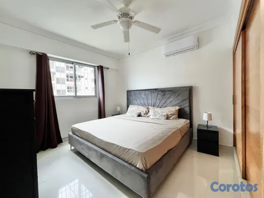apartamentos - Alquiler Amueblado de Tres Habitaciones en Evaristo Morales 7