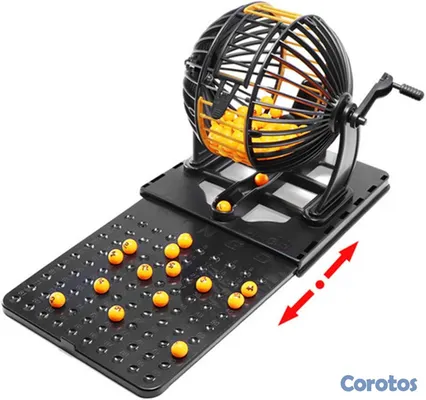 hobby y coleccion - Juego de Bingo Familiar con Tómbola Manual, Bolas  2