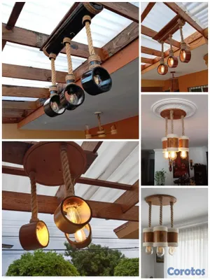 decoración y accesorios - Lámparas de su terrazas, gazebos, galerias, sala, cocina comedor y mas 3