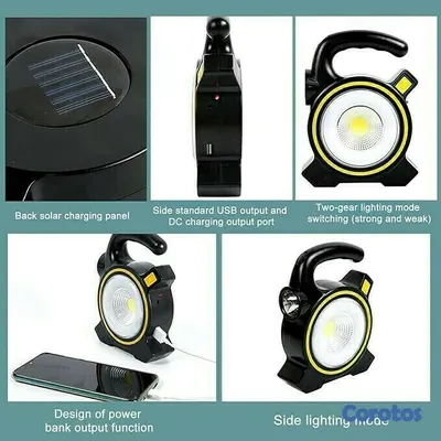 herramientas, jardines y exterior - LUZ RECARGABLE COB WORK LIGHTS JG-JZJ838 4