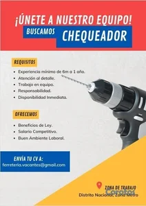 CHEQUEADOR DE MERCANCIA 