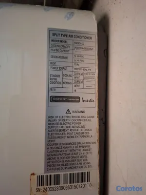 aires acondicionados y abanicos - Aire acondicionado Inverter Confort Master 24,000  4