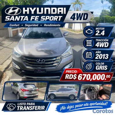 jeepetas y camionetas - HYUNDAI SANTA FE SPORT 4WD 6