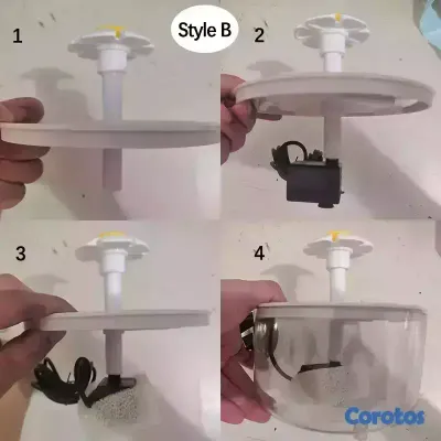 animales y mascotas - Fuente de agua para gatos 1.5 litros 7