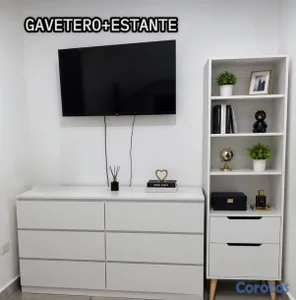 combo gavetero +Estante 