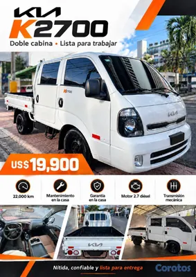 camiones y vehiculos pesados - Se vende camión Kia K2700 2