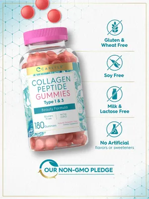Salud y Equipamiento Médico - Gomitas De Peptidos De Colageno Carlyle De 180 Unidades 4