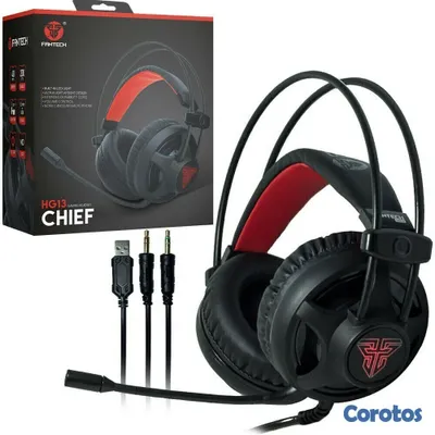 camaras y audio - AUDIFONO CON MICROFONO FANTECH HG13 PARA GRANDES JUGADORES CON LUZ  3