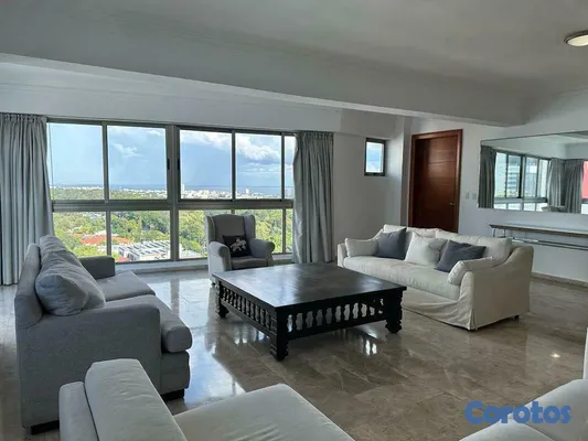 apartamentos - Apartamento Amueblado, Moderno y Con Vistas Al Mar, Ubicado En Los Cacicazgos. 8