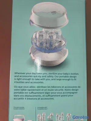 cuidado y nutricion - Esterilizador de microondas Philips Avent, 4 biberones. 2
