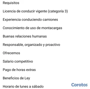 solicito chofer en santiago y santo domingo