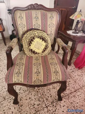 muebles y colchones - Se vende juego de Sala completo en Caoba 3