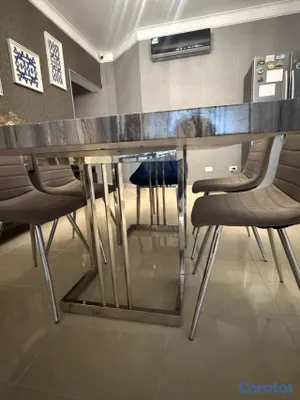 muebles y colchones - juego de comedor de 6 sillas  4