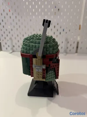 juguetes - Casco LEGO Star Wars Boba Fett (75277) armado, de  4
