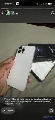 celulares y tabletas - Venta de iPhone 12 Pro Max negociable  9